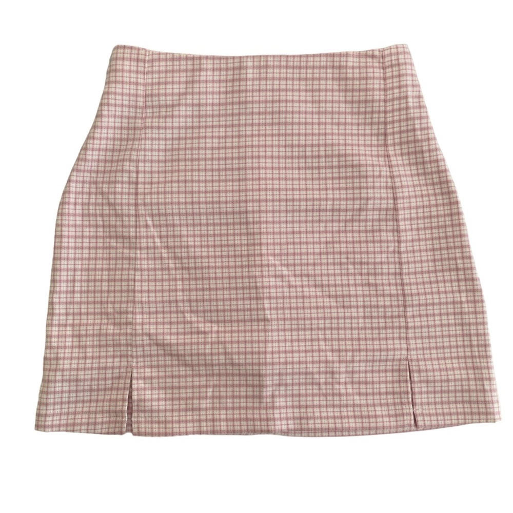 Brandy Melville Pink and White Skirt